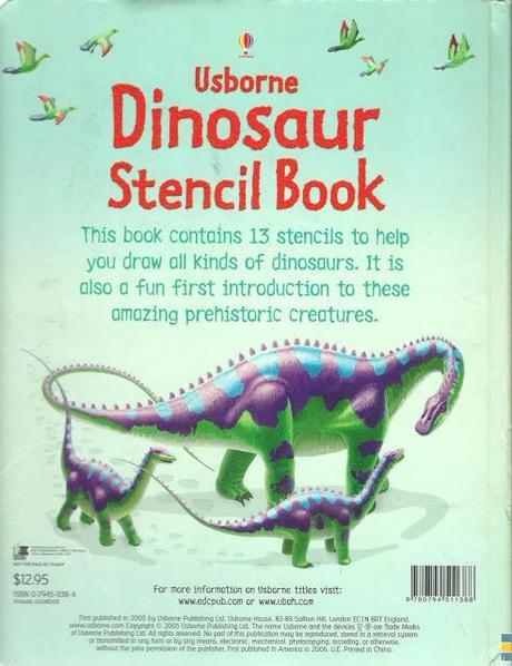 Dinosaur Stencil Book