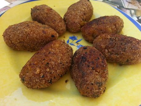 Croquetas de calabaza y setas