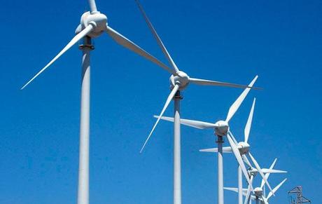 Detalle de varios generadores de un parque eólico del sur de Tenerife. | DA