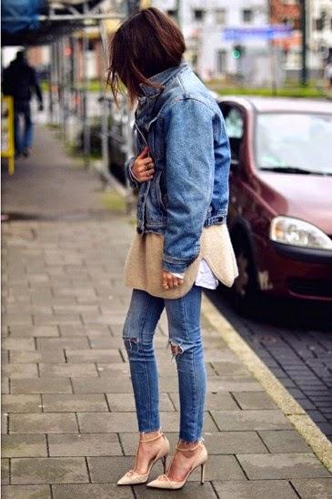 STREET STYLE INSPIRATION; DENIM on DENIM.-