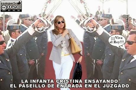 El paseíllo de la Infanta a los juzgados. Parte 1