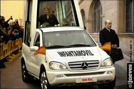 El paseíllo de la Infanta a los juzgados. Parte 1