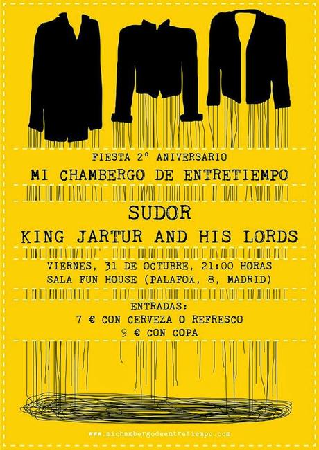 King Jartur And His Lords y Sudor son la mezcla garage-punk elegida para el II Aniversario de Mi Chambergo de Entretiempo