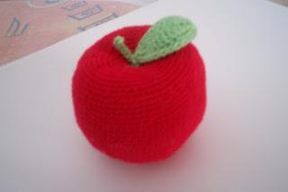 manzana a ganchillo
