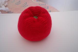 manzana a ganchillo