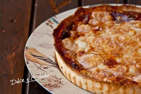 QUICHE DE CINCO QUESOS Y BACON