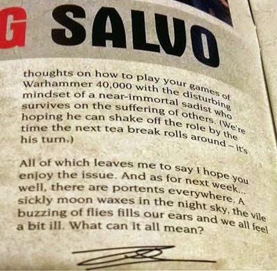 La semana que viene:Moscas y enfermedad para WFB