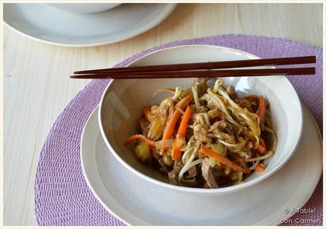 Wok de Ternera y Berenjena con Arroz Jazmín