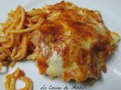 Espaguetis gratinados