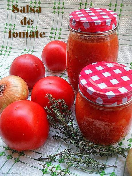 Salsa de tomate casera