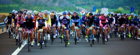Entrenando antes de una marcha cicloturista