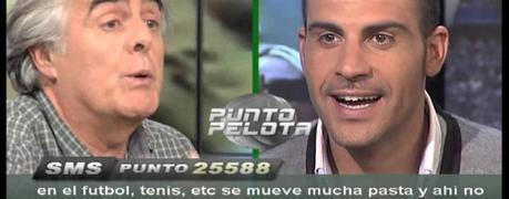 El exciclista Oscar Pereiro discute con el periodista Siro por el dopaje