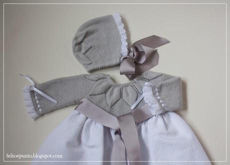 Faldón de punto gris