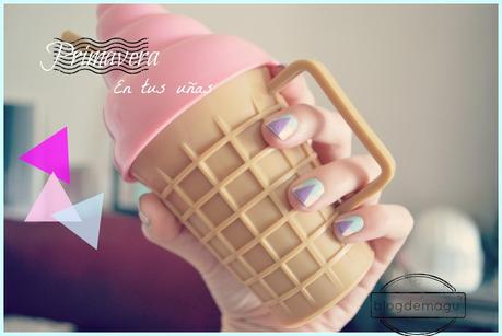 ♔ Nail Art - Uñas Geometricas para Primavera / manimonday ❀