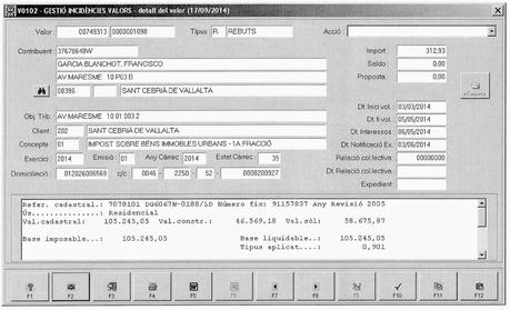 LA OFICINA DEL CATASTRO recibe quejas en Sant Cebriá de Vallalta, España