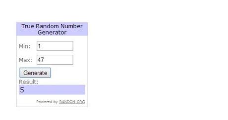 Resultado sorteo 3er cumpleblog
