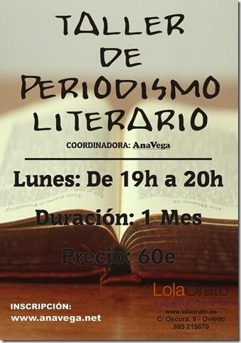 Ana Vega: Taller de Creatividad y de Periodismo Literario + 1 poema: