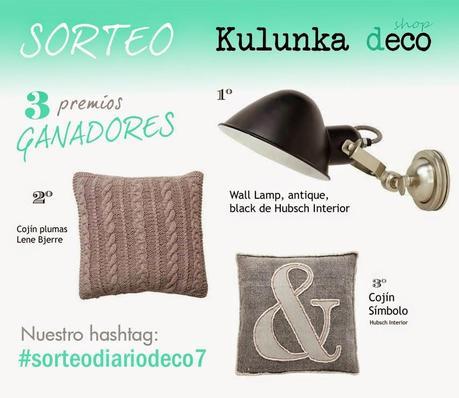Sorteo Diariodeco7 con Kulunka: 3 premios, 3 ganadores