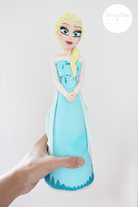 Figura Frozen fondant / Frozen cake topper fondant