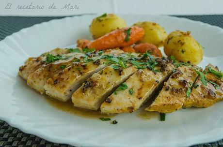 pavo a la naranja en horno