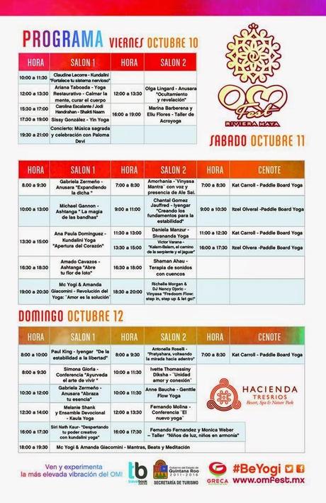 Om Fest en la Riviera Maya, del 10 al 12 de octubre. Hacienda Tres Rios