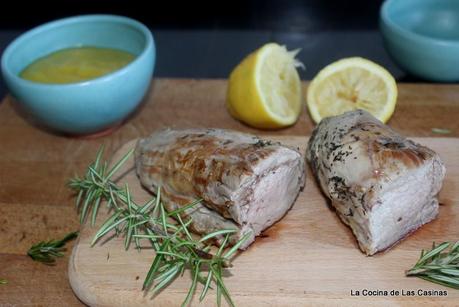 Solomillo de Cerdo al Tomillo y Mermelada de Mango Kent