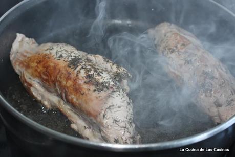 Solomillo de Cerdo al Tomillo y Mermelada de Mango Kent