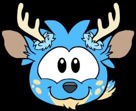 puffle celeste venado