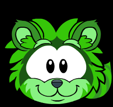 puffle verde mapache