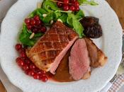 Magret pato salsa ciruelas