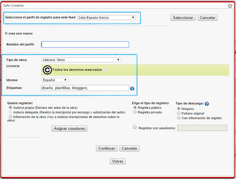 Registra tu Blog en Safe Creative