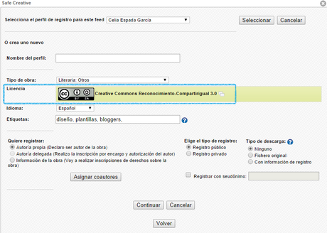 Registra tu Blog en Safe Creative