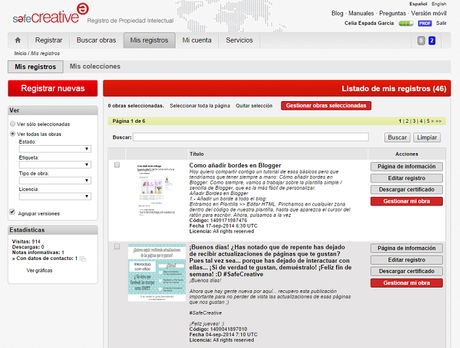 Registra tu Blog en Safe Creative