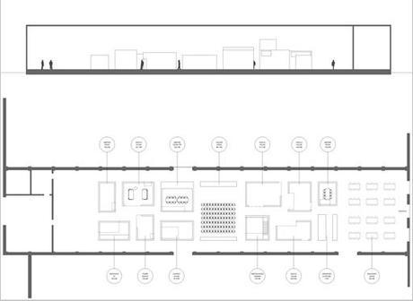 Aldea de cubos blancos diseñada por Norm Architects para el showroom de ‘&tradicion;’