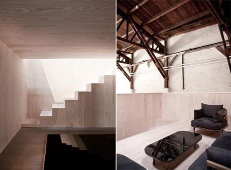 Aldea de cubos blancos diseñada por Norm Architects para el showroom de ‘&tradicion;’