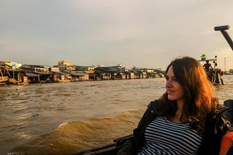 Disfrutando el mercado de Cai Rang, Delta del Mekong