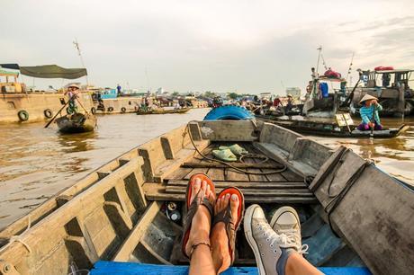 Recorriendo el mercado de Cai Rang, Delta del Mekong