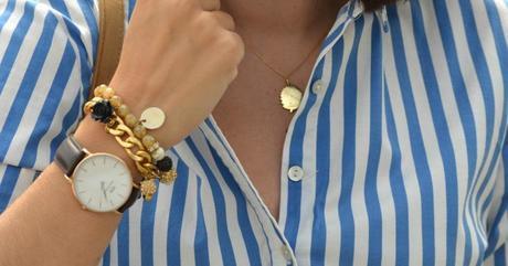 Look: Rayas + flecos + espadrilles