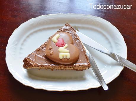 TARTA CHOCOLATÍSIMA DE NUTELA Y OBLEAS