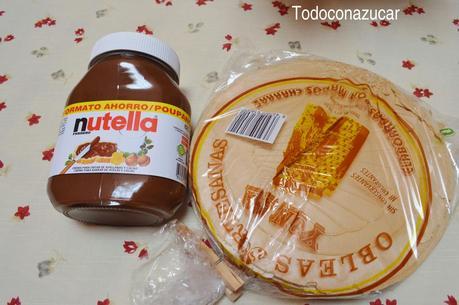 TARTA CHOCOLATÍSIMA DE NUTELA Y OBLEAS