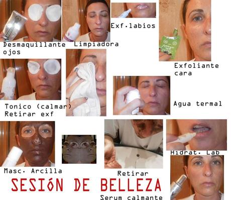 sesión de belleza, belleza, mascarilla, agua termal, clayspray, naay botanicals, biorki, la chinata, mascarilla de arcilla, desmaquillante ojos, limpiadora facial, tónico facial, exfoliante labios, exfoliante facial, hidratante labios, serum litfing anti - edad, 