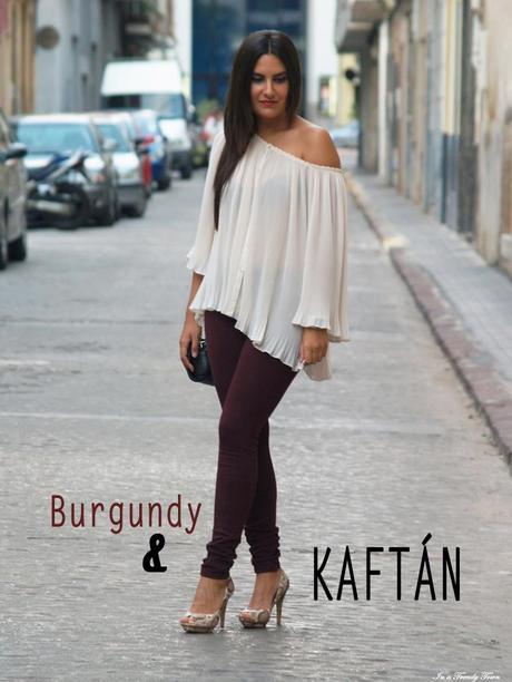 OUTFIT BURGUNDY & KAFTÁN