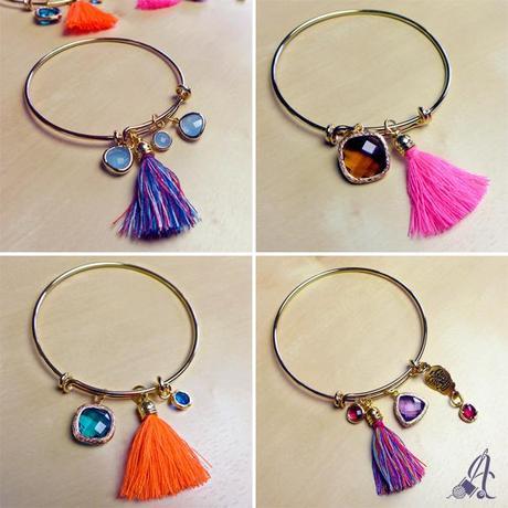 DIY Cómo hacer pulseras joya 2 | DIY Rhinestone Cord Bracelet 2 pulseras-con.strass