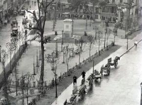 Plaza de Tirso de Molina en los años 30, Madrid 