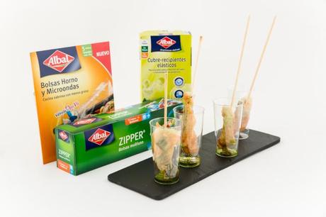 Papillote de langostinos