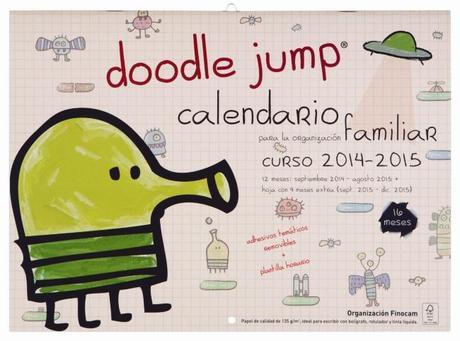 ¡Nuevo concurso! Sorteamos 5 lotes de 3 calendarios familiares Finocam Portada calendario doodle jump