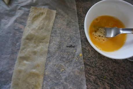 Delicias extremeñas - paquetitos y triangulos de jamon y queso