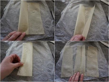 Delicias extremeñas - paquetitos y triangulos de jamon y queso