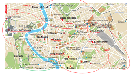 La Belle Roma (Escapada de 4 días) zonas