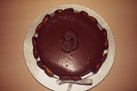 PASTEL DE COCO CON PALMERITAS DE CHOCOLATE